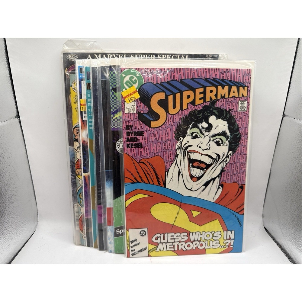 Vintage Comic Books Lot of 8 Random Selection Superman, Snarf, Kideternity NM